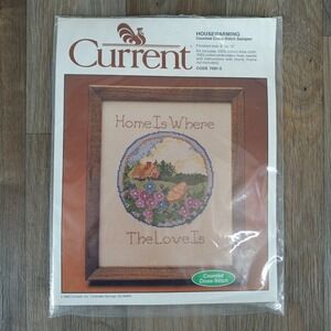 Current Housewarming‎ Counted Cross Stitch Sampler Kit Home Decor 8" x 10"